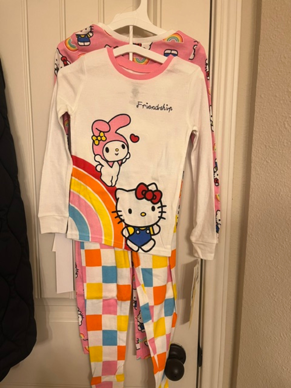 Hello Kitty And Friends Pajama Set 4 Piece Pink Rainbow Size 5T
